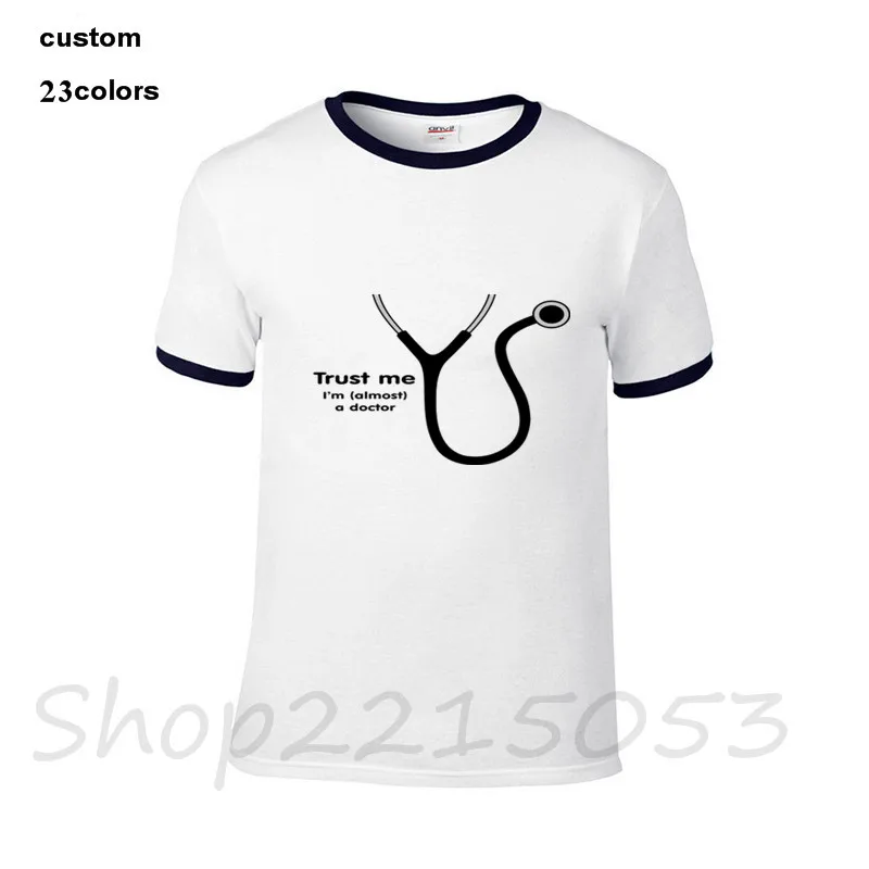 2018 забавная Мужская футболка почти у доктора доверяйте мне я доктор хлопковая