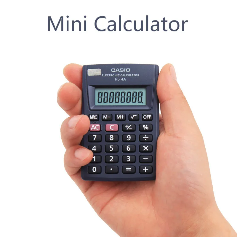 

HL-4A Mini Calculator Card Pocket Students Use Portable 8-bit Small Account Financial Compute Calculator Calculadoras