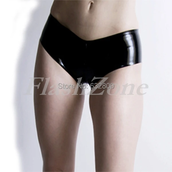 Бесплатная Доставка! Латексные черные трусы сексуальные шорты для женщин|briefs