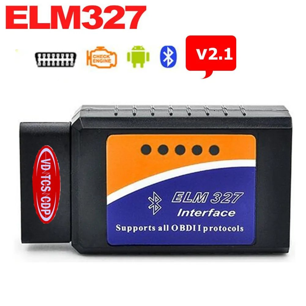 2017 ELM327 Bluetooth V2.1 BT работает на Android Torque Elm327 интерфейс для мульти бренда OBD2 / OBDII Авто