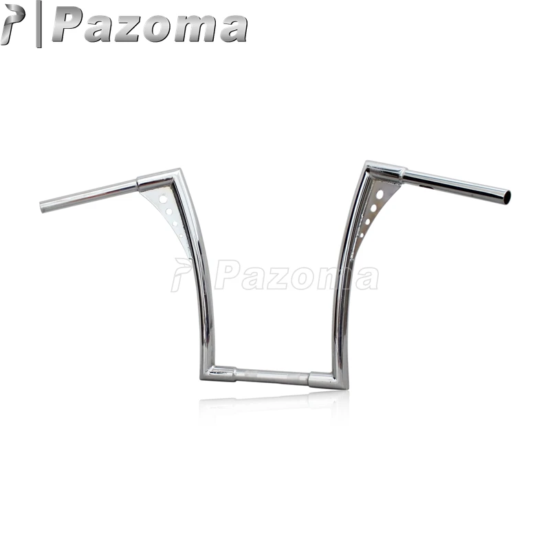 Хром Мотоцикл 1" Rise вешалка бар Handbars ручной Бар для Harley Davidson FLST FXST Sportster XL