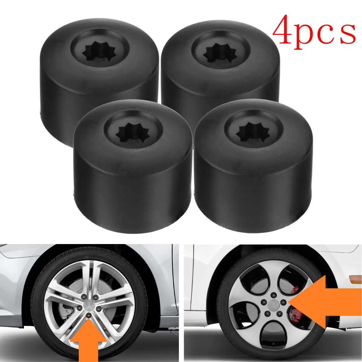 17mm Car Wheel Nut Lug Bolt Cap Tire Wheel Hub Screw Cover Dustproof For Audi For VW Passat Golf Polo Tiguan Jetta