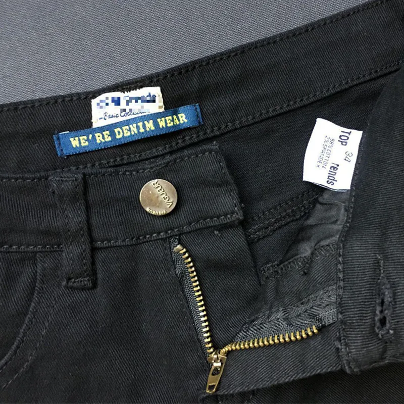 Новый Для женщин Классическая Талия Брюки-клеш Черные ботильоны-длина Жан дамы