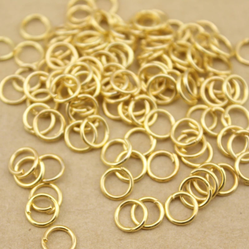 200 шт./лот сплав одиночные петли Открытые Кольца для прыжков