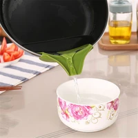 silicone colander anti spill on pour soup spout funnel flow nozzle pan leakproof tool useful cookware edge deflector for kitchen