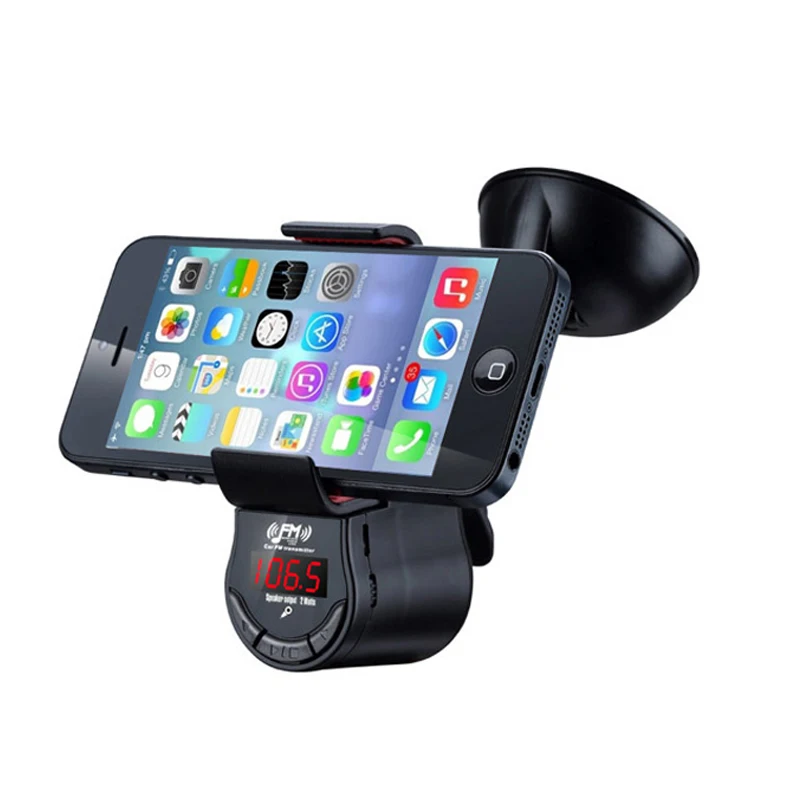 Универсальный автомобильный держатель для смартфона с зарядкой Bluetooth Handsfree Fm