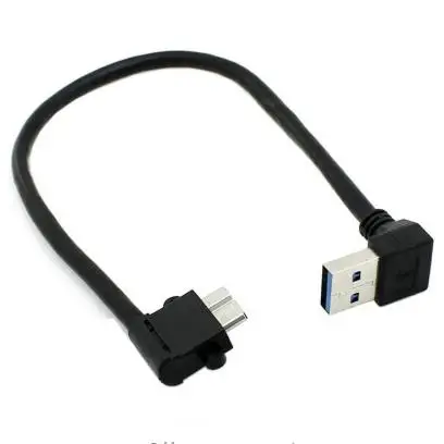 20 см вверх Угловой 90 градусов правый угловой USB 3 0 Микро 10Pin кабель Высокое