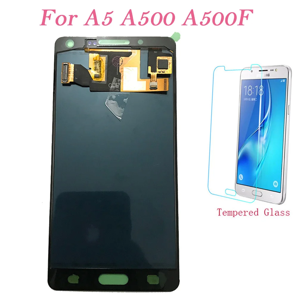 ЖК-экран для Samsung Galaxy A5 A500F A500FU A500M A500Y сенсорный экран с цифровым преобразователем