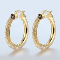 net round pattern hollow hoop earrings brand earrings for women jewelry wholesale trendy gold colour women earrings