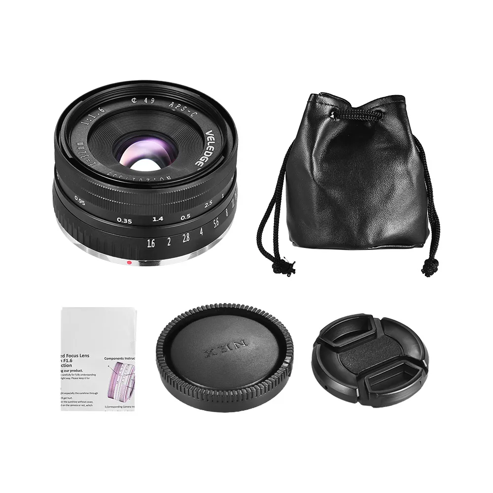 Andoer 32 мм F/1 6 ручная Фокусирующая линза с большой диафрагмой для Sony NEX 3 3N 5 5T 5R 7 A5000
