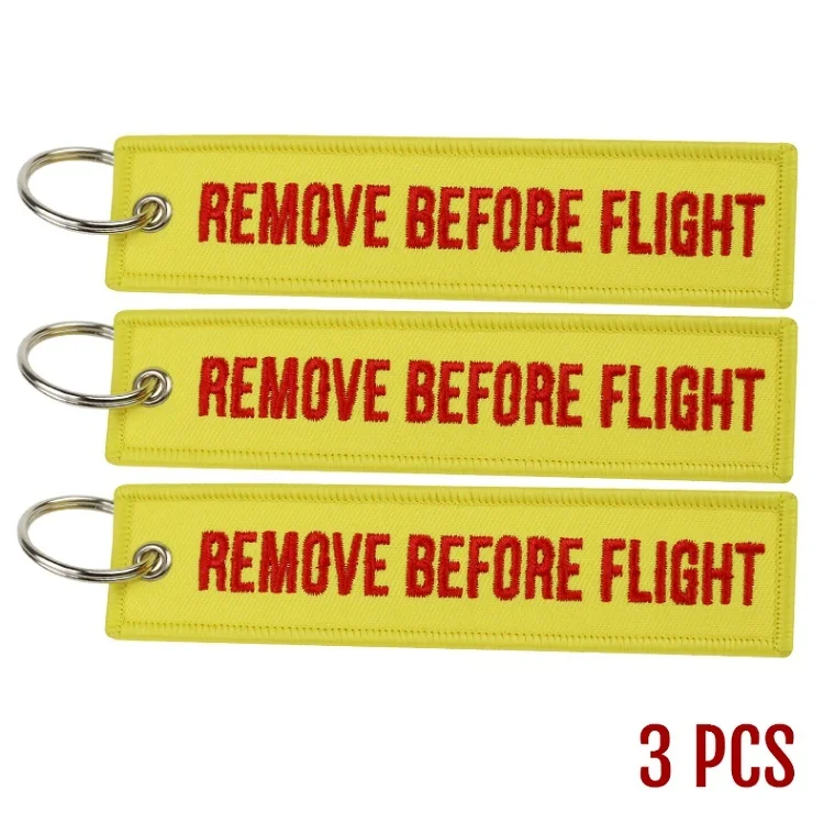 

3 шт./лот, удаление перед полетом, мотоциклетный автомобильный брелок, вышивка, OEM брелок для ключей, брелок для авиационных подарков