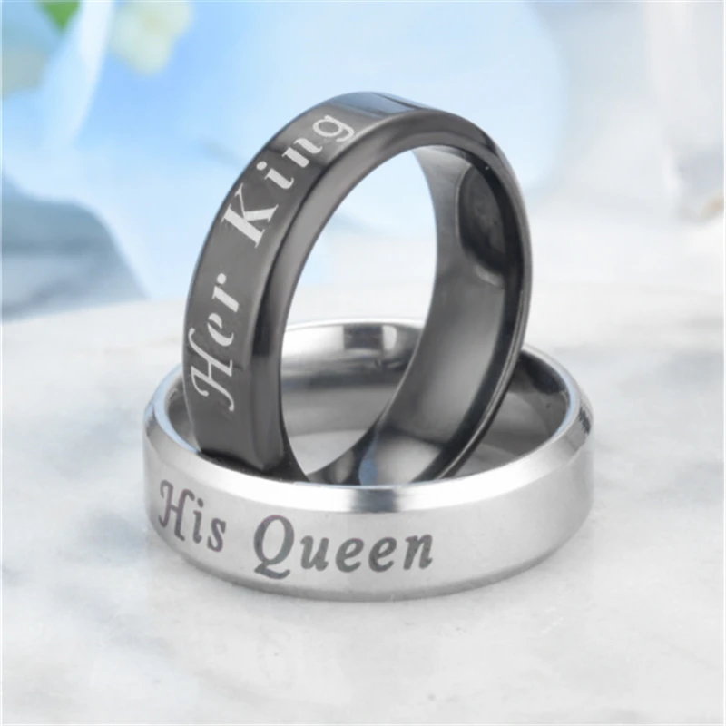 stainless steel finger rings for women men wedding bands ring letter silver gold color top quality bijoux fashion Jewelry gifts | Украшения
