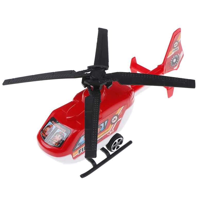 TOYZHIJIA 2PC тянуть обратно Вертолет игрушки вращающийся пропеллер самолет из