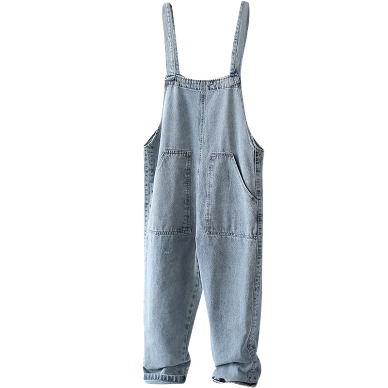 Женский комбинезон в стиле хиппи повседневные мешковатые брюки шаровары с