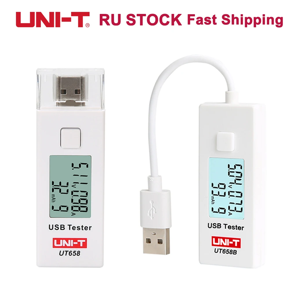 UNI T тестер USB цифровой напряжения тока монитор измеритель емкости макс. 9 В 3A