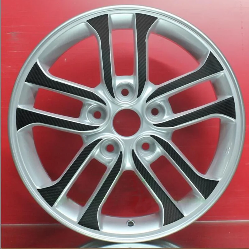 SUNFADA 16 дюймов Черное углеродное волокно/матовый черный винил обода колеса