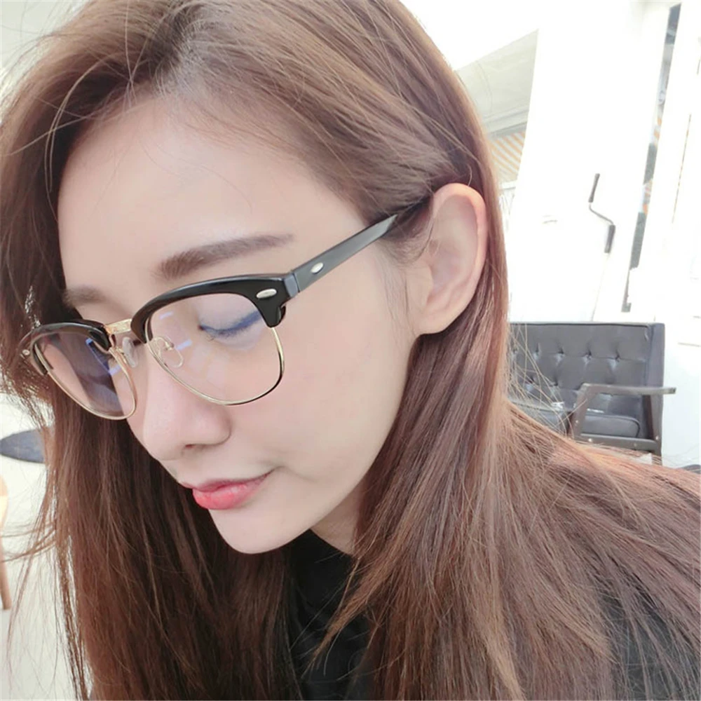 Новинка 2019 модные плоские зеркальные очки с защитой от синего света в Корейском