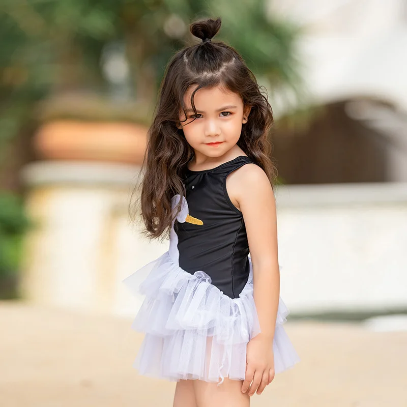 Детский купальный костюм принцессы для девочек детская пляжная одежда с