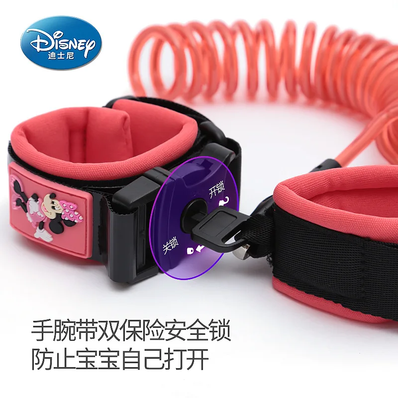 Новый Disney наручный поводок для безопасности ребенка прогулочный анти потеря