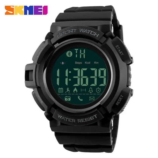 

SKMEI Smart Men Sport Watch Bluetooth Calorie Pedometer Fashion Men's Watches Man 50M Waterproof Digital Clock relogio masculino