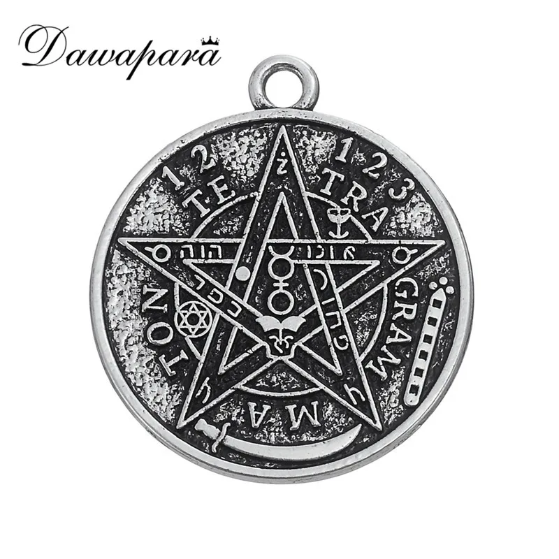 Dawapara Tetragrammaton pentложенная талисман Wicca для изготовления ювелирных изделий слово