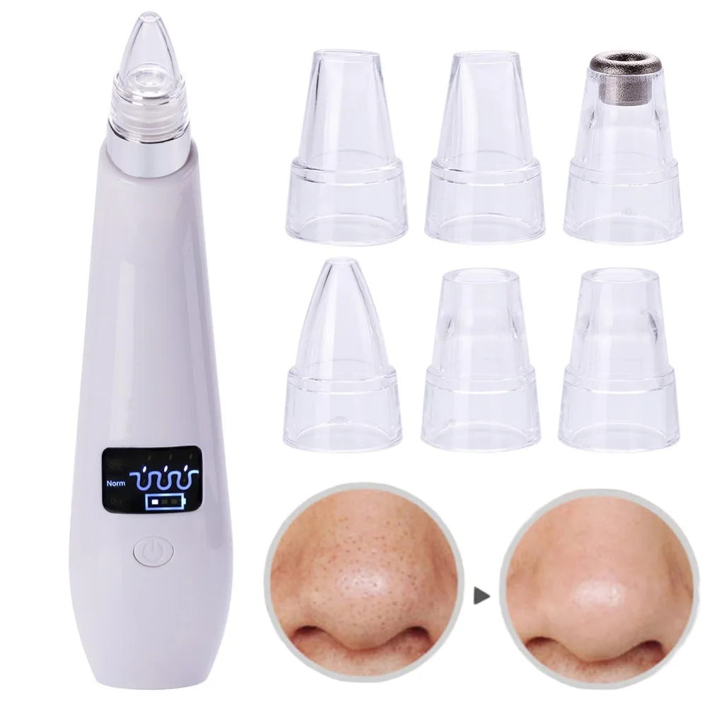 Electric Pore Cleaner Blackhead Vacuum Removal Spot Acne Black Head Face Care Cleaning Remover Eliminator Removedor Tool #281189 | Красота и