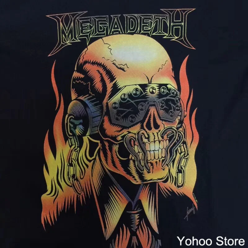 2018 Летний стиль туман х вдохновителя Для мужчин футболка страх Божий Megadeth рокер