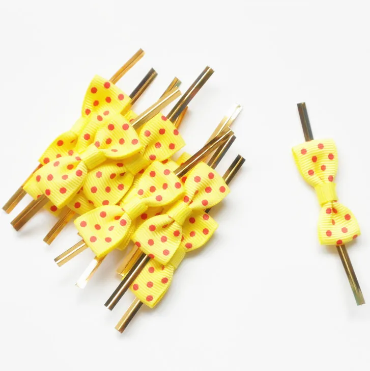 Бесплатная доставка 800 шт. красный цвет ранняя завязка ленточный бант для