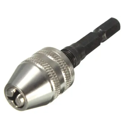 Полезный Серебряный + черный 6 мм без ключа сверло патрон быстрое изменение