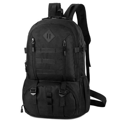 Black Военный тактический рюкзак армейский штурмовой пакет Molle рюкзак 3 дня рюкзак для ноутбука большой водонепроницаемый 50л для улицы - Цвет: Black