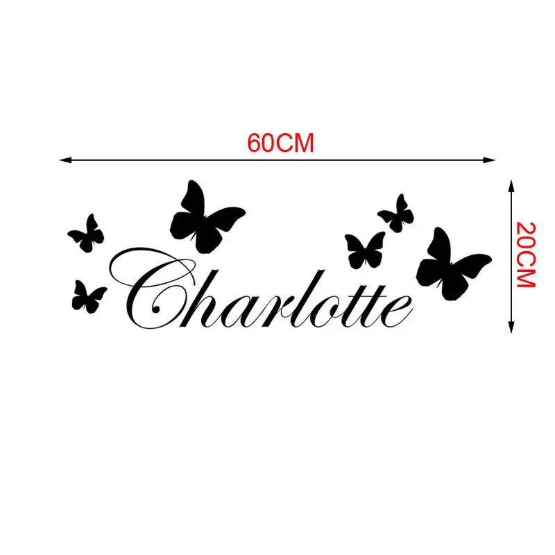 Изготовленные на заказ с возможностью выбора любого имени бабочка