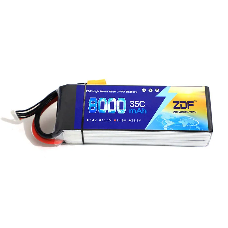 Аккумулятор Lipo ZDF 14 8 в 8000 мАч 35C-70C | Игрушки и хобби