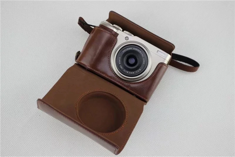 Сумка-чехол из искусственной кожи для камеры Fuji Fujifilm XF10 X-F10 аксессуары для камеры защитная сумка, сумочка