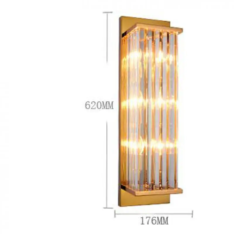 Итальянский дизайн 62 см длинное Хрустальное настенное бра для дома большое