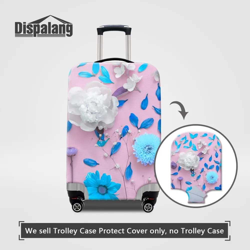 Luggage Cover17 Dispalang чехол с цветочным принтом Защитные чехлы для путешествий аксессуары пылезащитный чехол для багажа для 18-32 дюймов Чехол для костюма чехол - Цвет: Luggage Cover17
