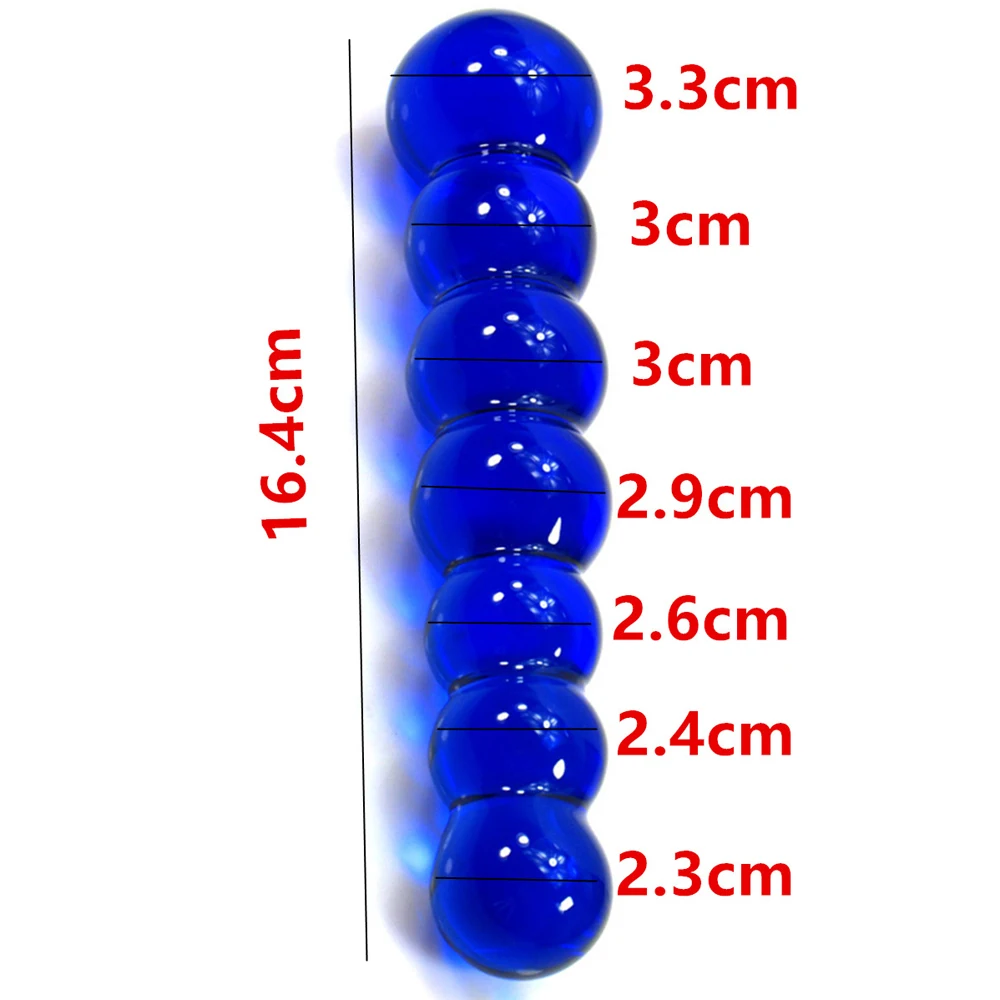 Стеклянный фаллоимитатор Pyrex искусственный пенис Кристалл анальные шарики