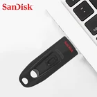 Двойной Флеш-накопитель SanDisk ULTRA USB флэш-накопитель USB 3,0 CZ48 128 ГБ, 64 ГБ, 32G 256G на флэшке, бесплатная доставка передача данных со скоростью до 100 МБс. мини флеш-накопителей и USB3.0