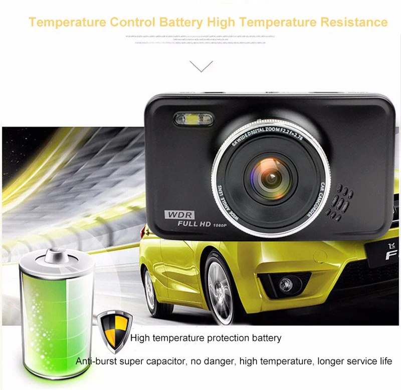 3,0 дюймов Full HD 1080P ips Автомобильный видеорегистратор 170 градусов, камера для машины Novatek 96223 видеорегистратор ночного видения Регистратор