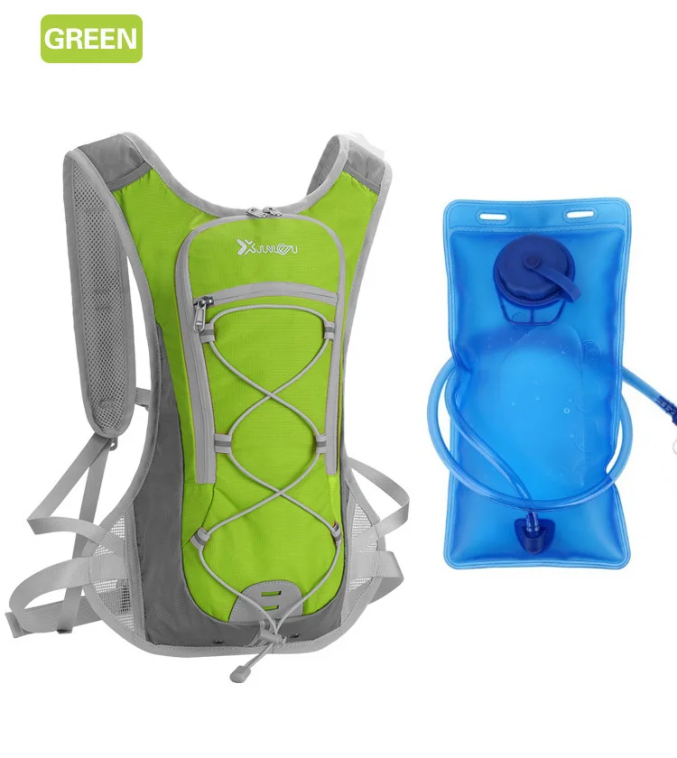 green with bag 2 в 1 Велоспорт рюкзак тканевый резервуар для воды 20L водонепроницаемый наплечный рюкзак для наружной Пешие прогулки гидратация рюкзак Беговая велосипедная сумка - Цвет: green with bag