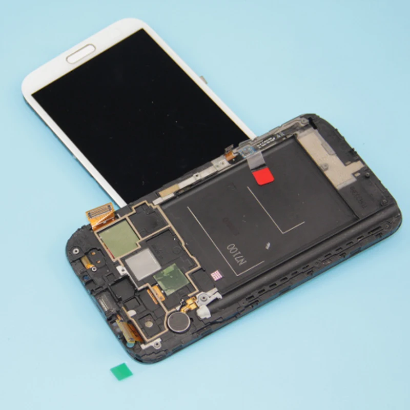 Для samsung N7100 note 2 ЖК Экран планшета Note2 N7105 Сенсорный экран Digitizer + рамка кнопка