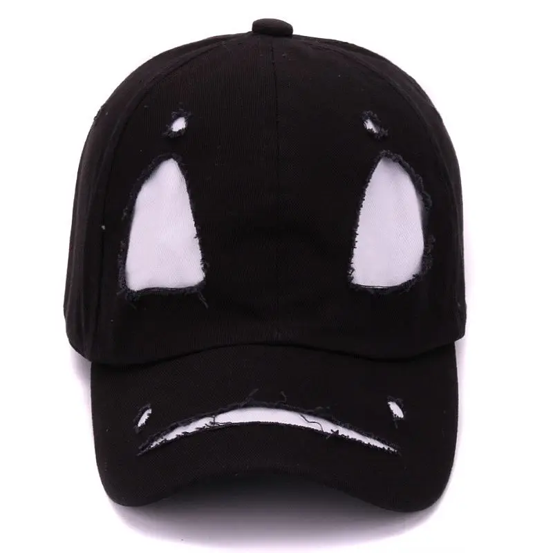White Face HATLANDER, модная уличная хлопковая кепка с лицом дьявола, крутая маска монстра, бейсбольная кепка для мужчин и женщин - Цвет: White Face