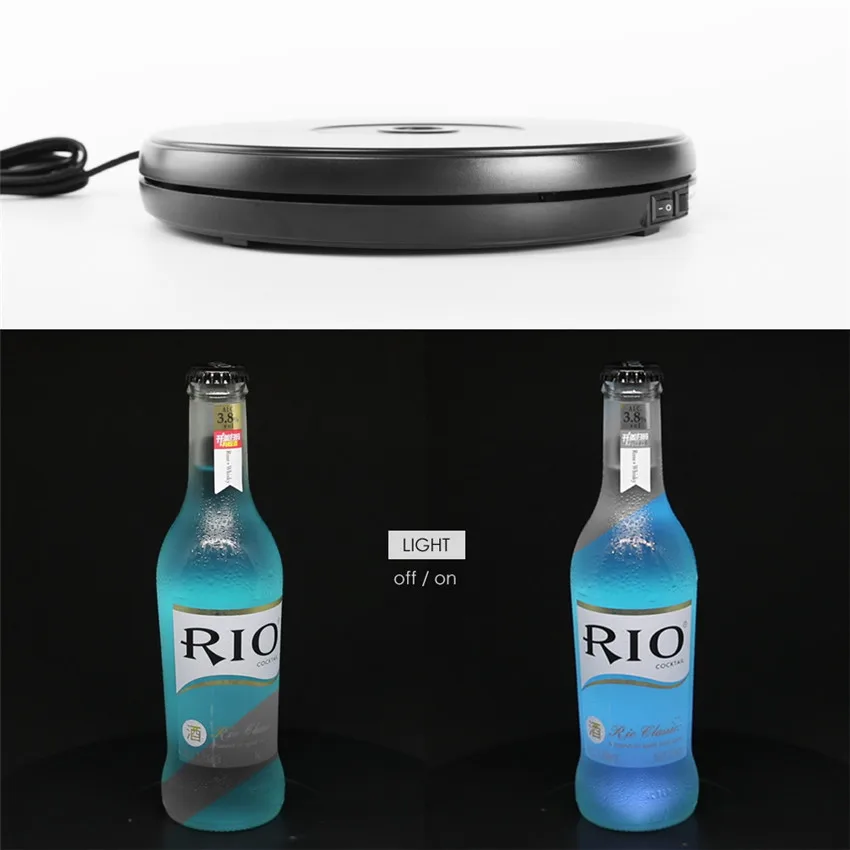 Электрический вращающийся поворотный стол для фотосъемки на 360 градусов 10 дюймов