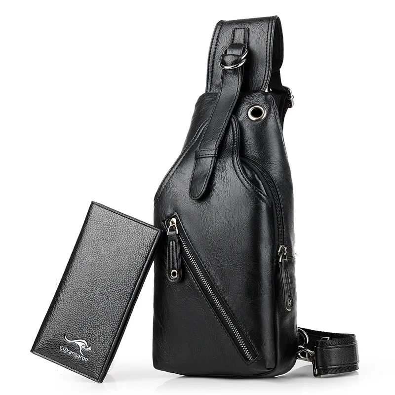 Мужская нагрудная сумка Повседневная через плечо сумка-мессенджер нагрудный