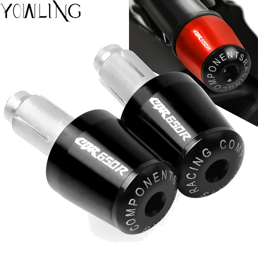 

Motorcycle CNC 22MM Handlebar Grips Handle Bar Cap End Plugs FOR HONDA CBR650R CBR 650R 2014 2015 2016 2017 2018 2019 2020