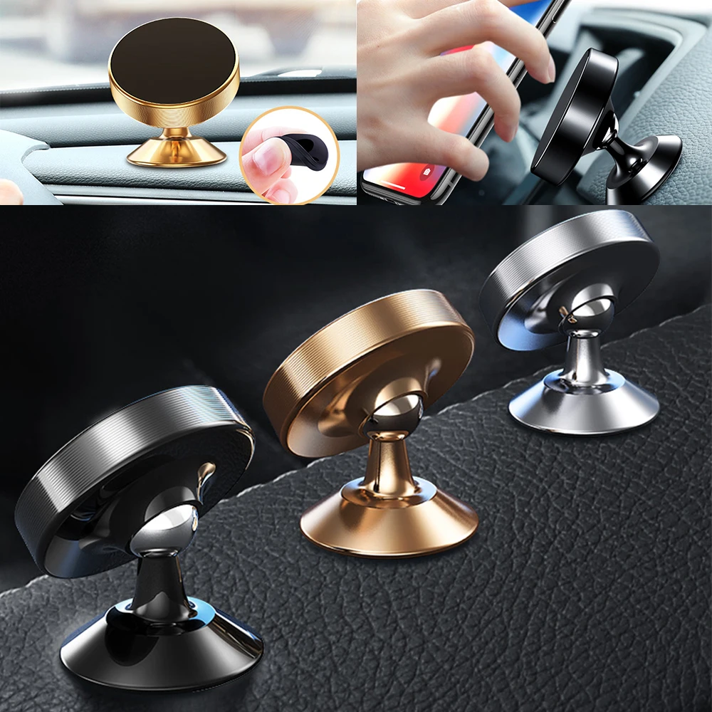Магнитный автомобильный держатель для телефона iPhone XS X 7 Plus Xiaomi магнитный в