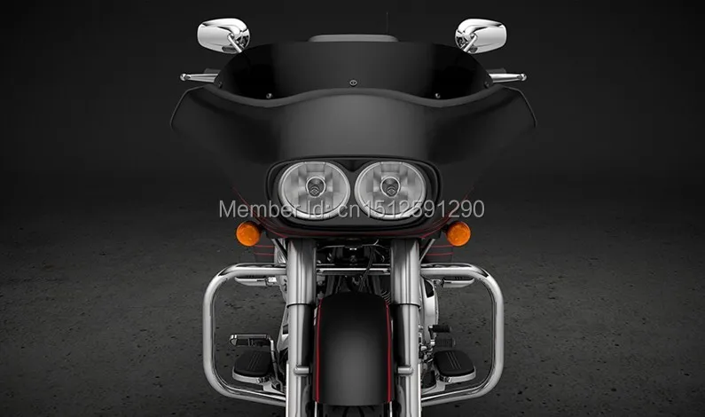 Яркий черный светильник на голову Безель чехол для Bad Boy Harley Road Glide внешний