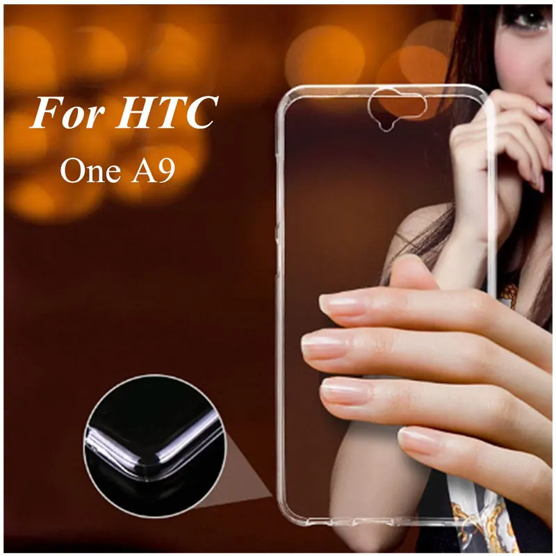 100 шт./лот ТПУ чехол Мягкий силиконовый 5.0 &quotдюймов для HTC One A9 a9w ясно Цвет|silicone