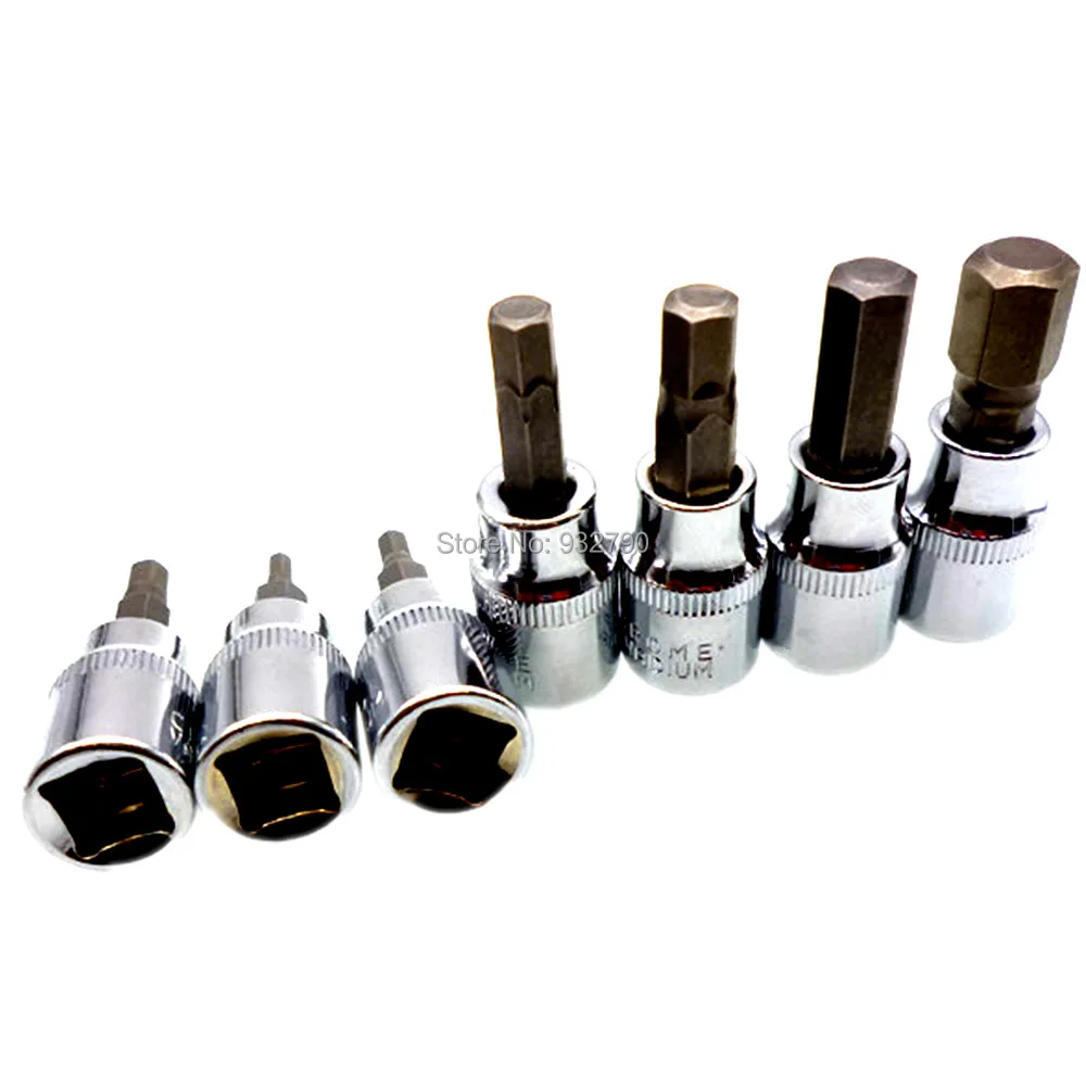 Набор из 7 метрических шестигранных головок 3/8 дюйма шестигранный ключ H3 H4 H5 H6 H7 H8