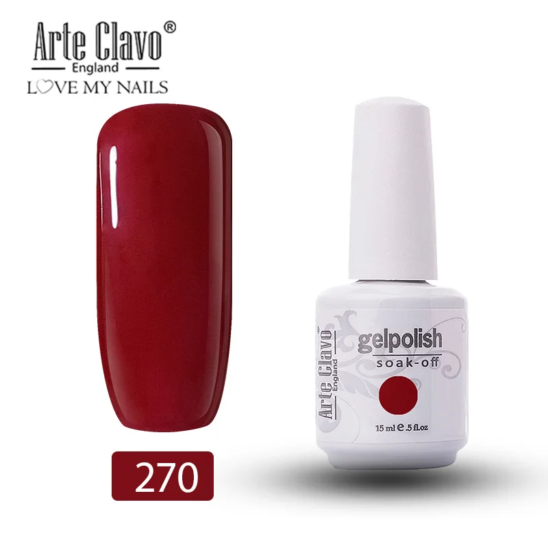 270 Arte Clavo Vernis полуперманентный УФ-светодиодный Гель-лак для ногтей 47 цветов Гель-лак для ногтей долговечный отмачивающийся набор гель-лака - Цвет: 270