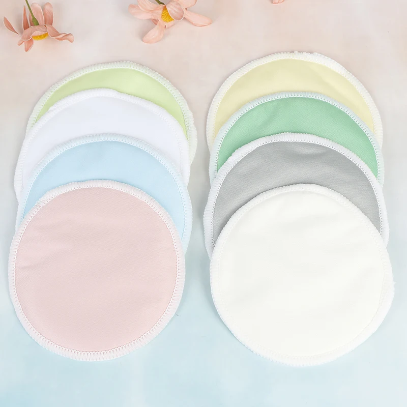 6Pcs Reusable Bamboo Breast Pads Organic Washable Contoured Feeding Pad Mum Nursing | Мать и ребенок